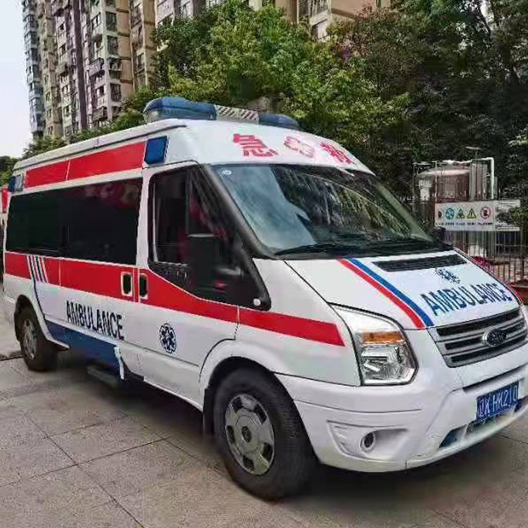 宜君长途救护车护送病人返乡